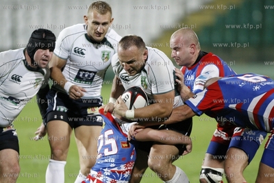 Ekstraliga rugby. Mecz Lechia Gdansk - Budowlani Lodz....