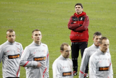 Gdansk. PGE Arena. Nz trening reprezentacji Polski...