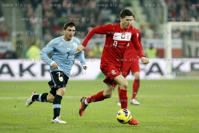Gdansk.PGE Arena. Mecz towarzyski Polska - Urugwaj....