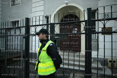 Protest pod konsulatem Rosji  przy ul. Boterego w Gdansku
przeciwko...