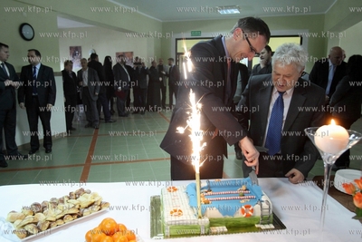 Uroczystosc wmurowania kamienia wegielnego pod budowe...