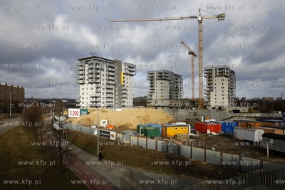 Zespol wiezowcow CityPark na gdanskiej Zaspie. 17.02.2014...