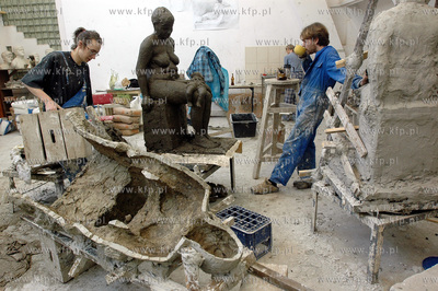 Wydzial rzeby przy Akademii Sztuk Pieknych w Gdansku....