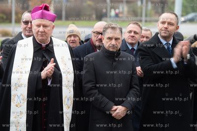 Budynek NSZZ Solidarność w Gdańsku. Uroczystość...