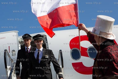 Gdańsk, Port Lotniczy im. Lecha Wałęsy.  Uroczyste...