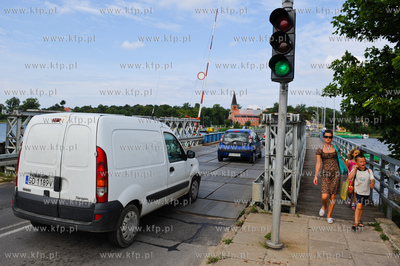 Gdansk Sobieszewo. Most Pontonowy na Martwej Wisle...