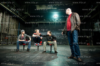 Gdansk. Teatr Wybrzeze. Proba do spektaklu pt Faza...