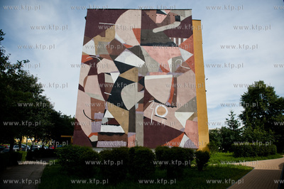 Gdansk. Zaspa.  Nowy mural przy ul. Skarzynskiego autorstwa...