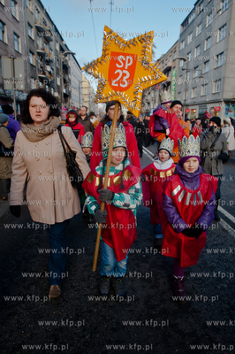 Gdynia. Orszak Trzech Kroli.  06.01.2014 fot. Mateusz...