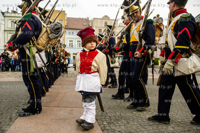 Tczew. Plac Hallera. Piata inscenizacja historyczna...