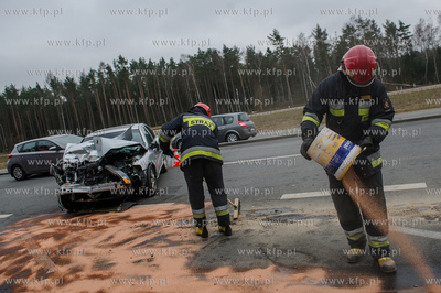 Gdansk. Wypadek drogowy na ulicy Slowackiego w poblizu...