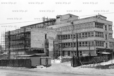 Budowa Izby Wełny przy ulicy Kieleckiej w Gdyni.8.02.19772luty77_z.kosycarz_p12Fot....