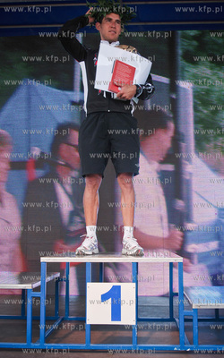 Pierwszy Maraton Sierpniowy w Gdansku Nz. Zwyciesca...