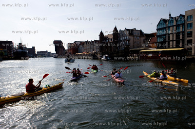 Gdansk. Ekspedycja Wisla podroznika Marka Kaminskiego...