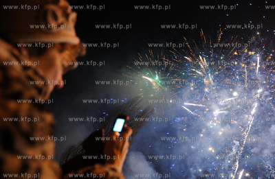 Gdynia. Skwer Kosciuszki. Mieszkancy Gdyni swietuja...