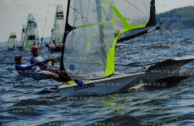 Gdynia. Probny wyscig Mistrzostw Europy w klasie 49'er.
04.07.2010
fot....