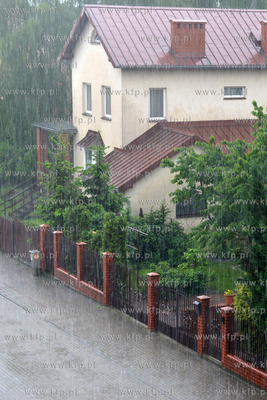 Gwaltowna burza z gradem przeszla nad Rumia.
24.05.2014
Fot....