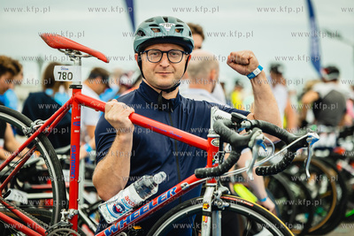 Enea IRONMAN Gdynia 2023. Na zdjęciu wiceprezydent...