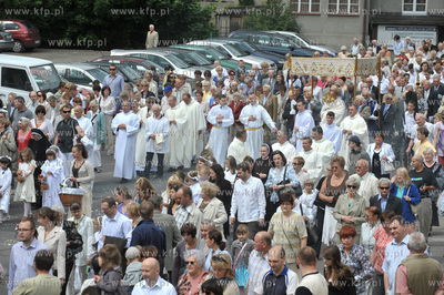 Procesja Bozego Ciala w parafii Najswietszej Maryi...
