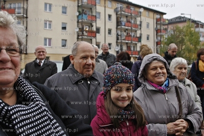 Uroczystosc przekazania mieszkan nowym lokatorom w...