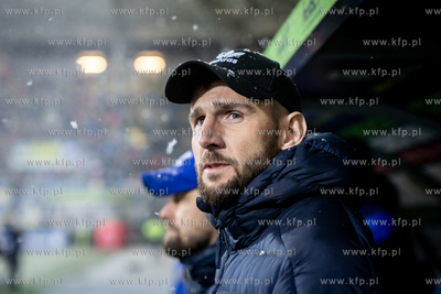 Fortuna 1 Liga. Arka Gdynia - Lechia Gdańsk. Nz. trener...