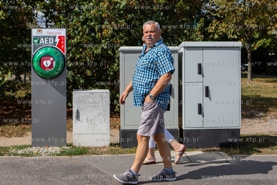 Defibrylator AED na Zaspie. Skrzyżowanie ul. Czarny...