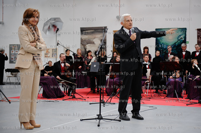 Gdansk. Uroczystosci zakonczenia III etapu rozbudowy...