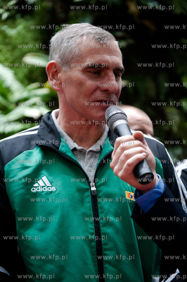 Gdansk. Galeria Przymorze. Prezentacja I druzyny Lechii...