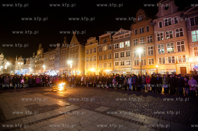 Gdansk. Dlugi Targ. Zuchy i harcerze Choragwi Gdanskiej...
