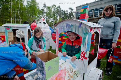 Gdansk. Matarnia. Kolej na PKM - Dzien Otwarty powstajacej...