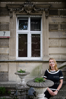 Gdansk. Wrzeszcz. Dr. Aleksandra Richie, autorka ksiazki...