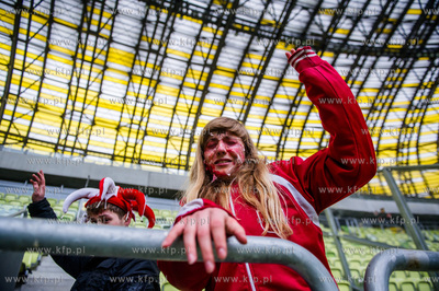 Gdansk. Stadion PGE Arena. Cwiczenia grup ratownikow...