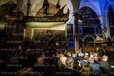 Gdansk. Dwor Artusa. Gala wreczenia nagrod dla zeglarzy...