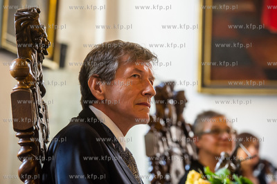 Gdansk. Wielka Sala Wety Ratusza Glownego Miasta. Uroczystosc...