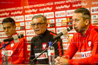 Gdansk. Stadion Energa. Konferencja prasowa poprzedzajaca...