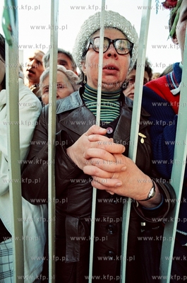Strajk w Stoczni Gdanskiej im. Lenina Nz. mieszkancy...