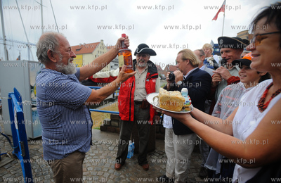 Gdansk. Marina - przystan jachtowa na Motlawie. Przywitanie...