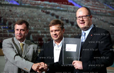 Ergo Arena na granicy Sopotu i Gdanska. Podpisanie...