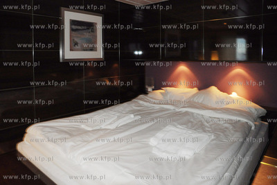 Uroczystosc chrztu nowego promu Stena Line zacumowanego...