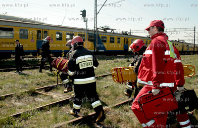 Cwiczenia wypadku masowego z duza iloscia osob poszkodowanych...