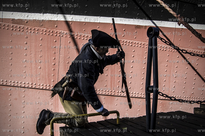 Gdansk. Wyspa Olowianka. Do abordazu - rekonstrukcja...