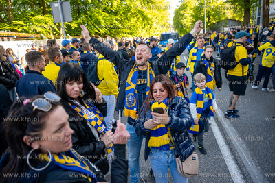 Betclic 1 Liga: Arka Gdynia - GKS Tychy. Na zdjęciu...