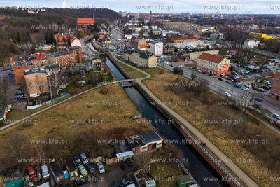 Panorama Gdańska. Widok na Kanał Raduni i Trakt Św....