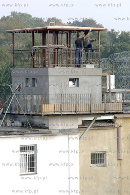 Areszt sledczy w Gdansku na ul. 3 Maja. Nz. remont...