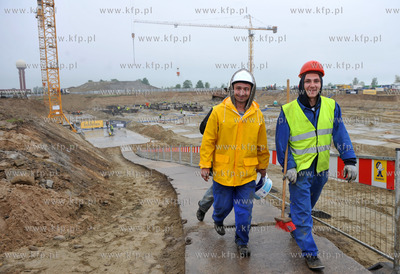 Gdansk. Rebiechowo. Uroczystosc wmurowania kamienia...