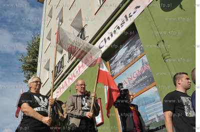 Gdansk, Wrzeszcz. Jaroslaw Kaczynski przyjechal do...