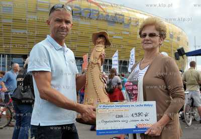 Maraton Sierpniowy im. Lecha Walesy. Danuta walesa...