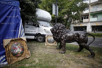 Gdansk. 753 Jarmak sw.Dominika. Nz stoiska przy ul...