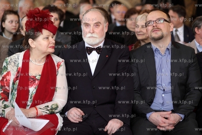 Gdansk. Ratusz Glownomiejski. Uroczystosc wreczenia...