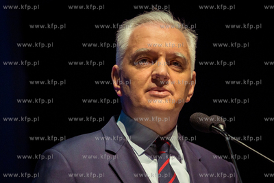 Kraków, Open Eyes Economy Summit. Nz. Jarosław Gowin,...
